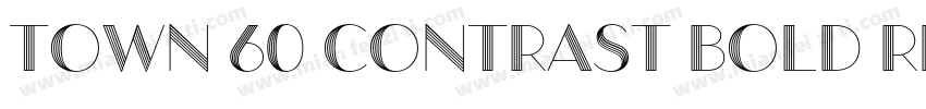 Town 60 Contrast Bold Regular字体转换